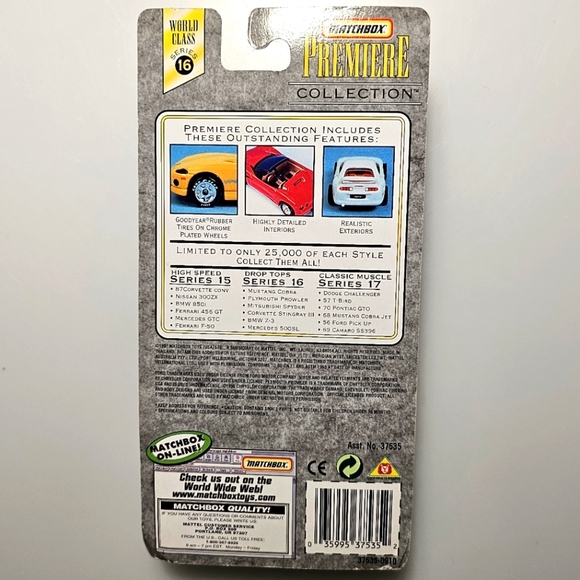 MATCHBOX Premiere Drop Tops Collection BMW Z3 Car Model - Picture 9 of 14